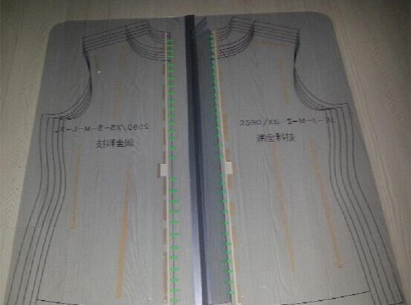 服装模板激光切割样品图
